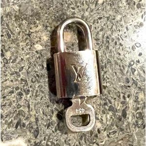 Louis Vuitton Silver Lock and Key #454